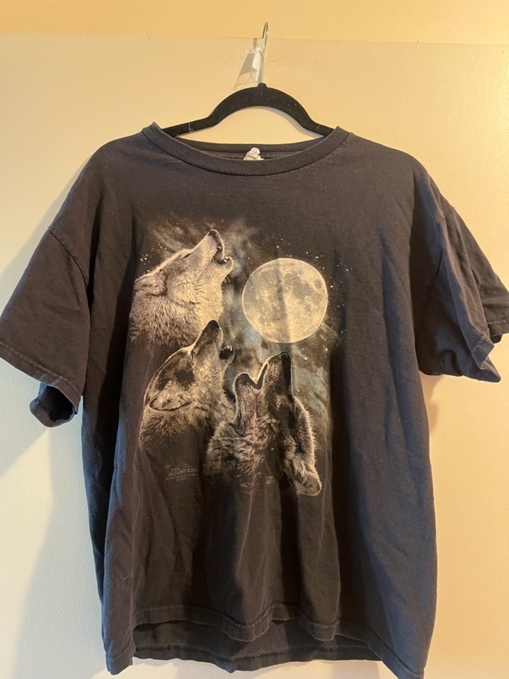 Triple Wolf Moon Graphic Tee - Black
